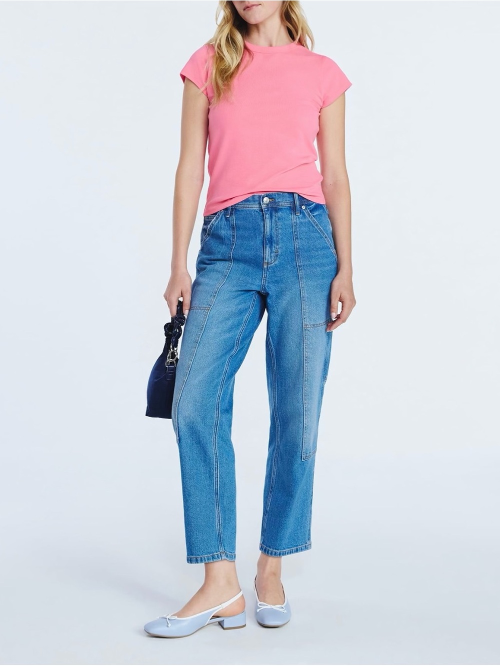 Pink Cap Sleeve Tee